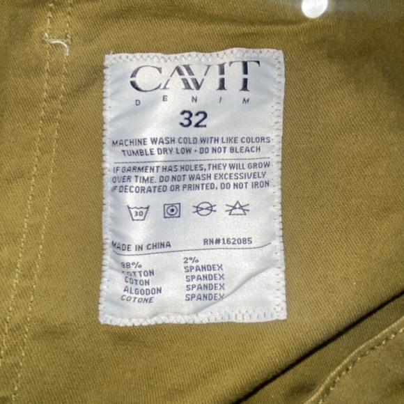 Cavit Denim Mercenary Jeans Army Green Men’s size 32 - Picture 8 of 9